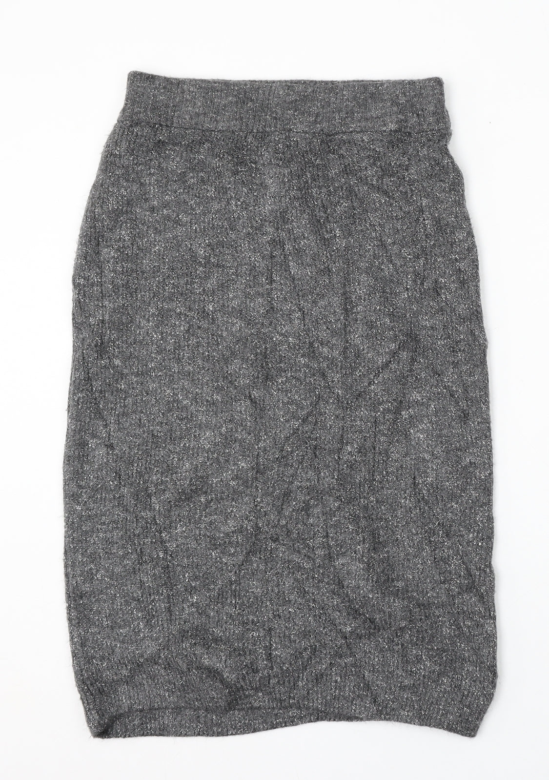 George Womens Grey Acrylic Straight & Pencil Skirt Size 16
