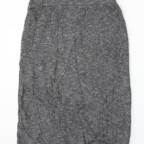 George Womens Grey Acrylic Straight & Pencil Skirt Size 16