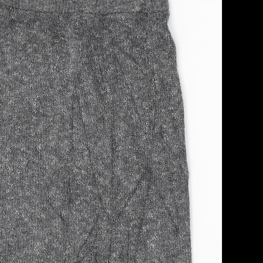 George Womens Grey Acrylic Straight & Pencil Skirt Size 16