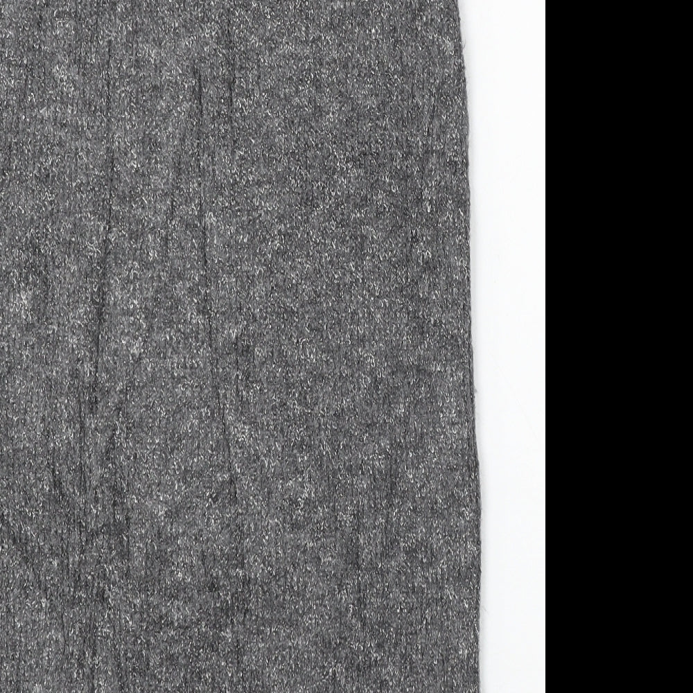 George Womens Grey Acrylic Straight & Pencil Skirt Size 16