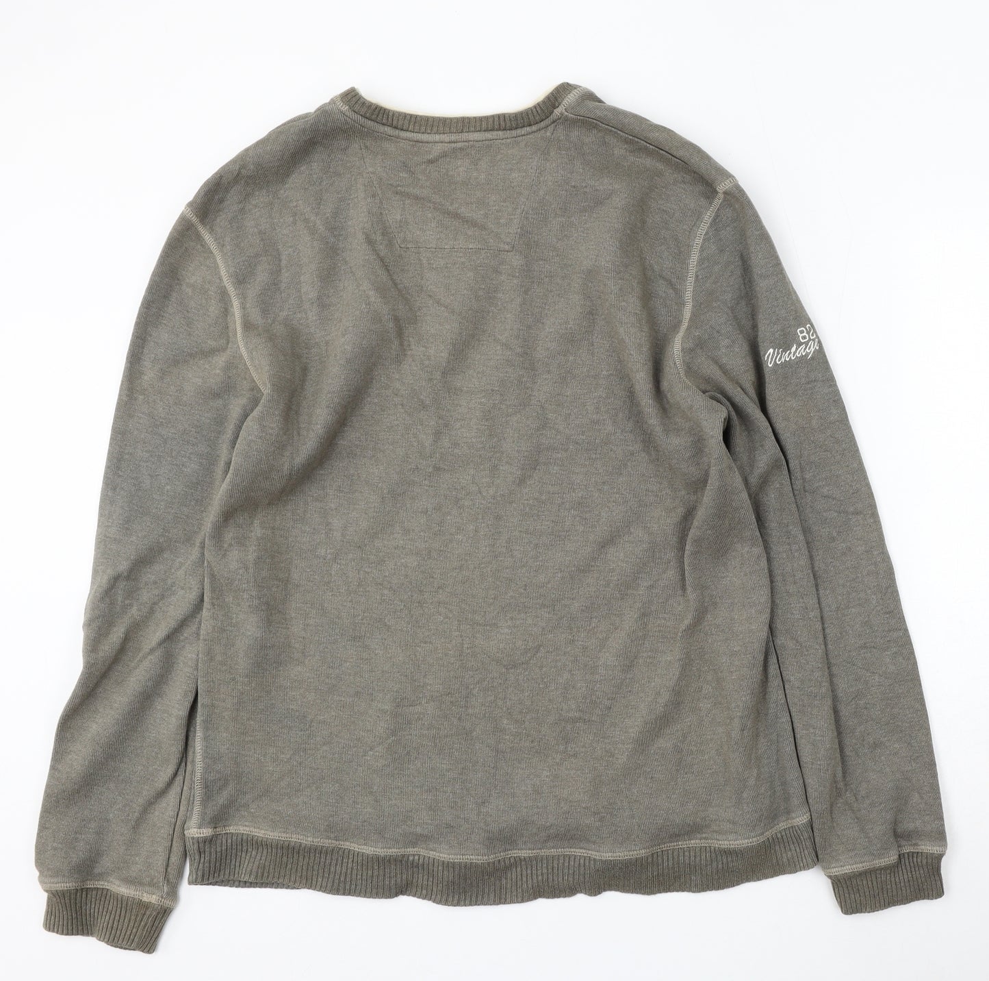 NEXT Mens Green Cotton Pullover Sweatshirt Size XL