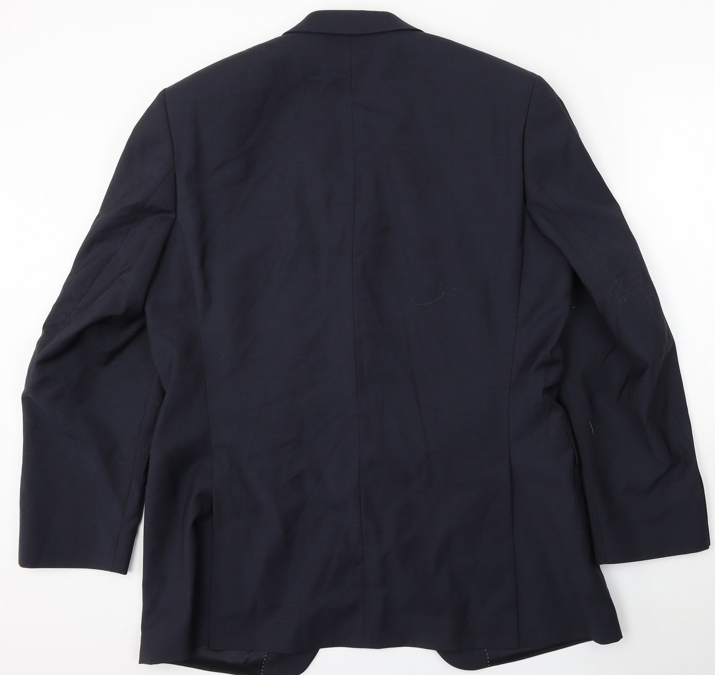 Van Kollem Mens Blue Wool Jacket Suit Size 40