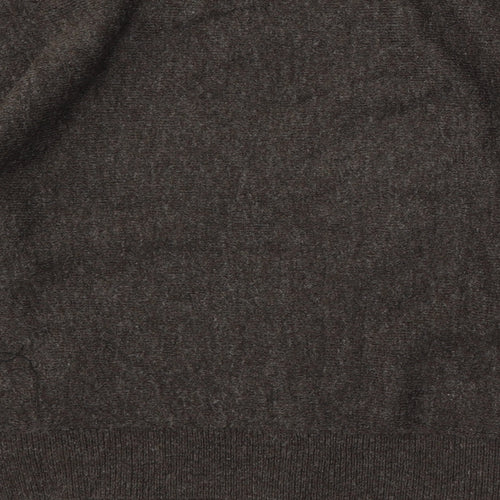 H&M Womens Green Mock Neck Acrylic Pullover Jumper Size XS