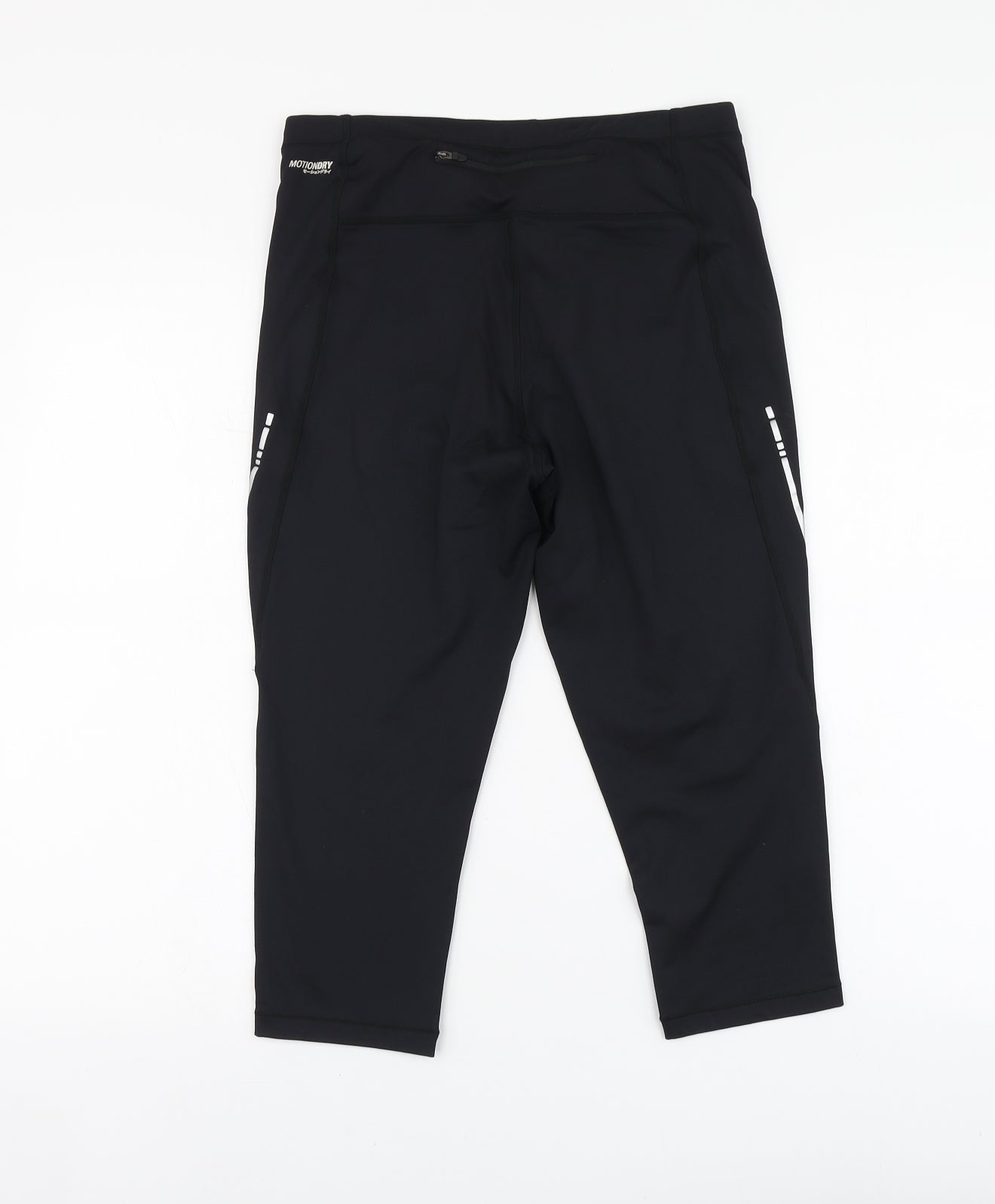 ASICS Womens Black Polyester Jogger Leggings Size L L18 in Regular