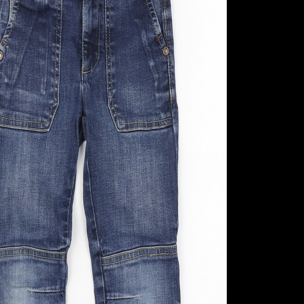 Dunnes Stores Boys Blue Cotton Straight Jeans Size 5 Years Regular