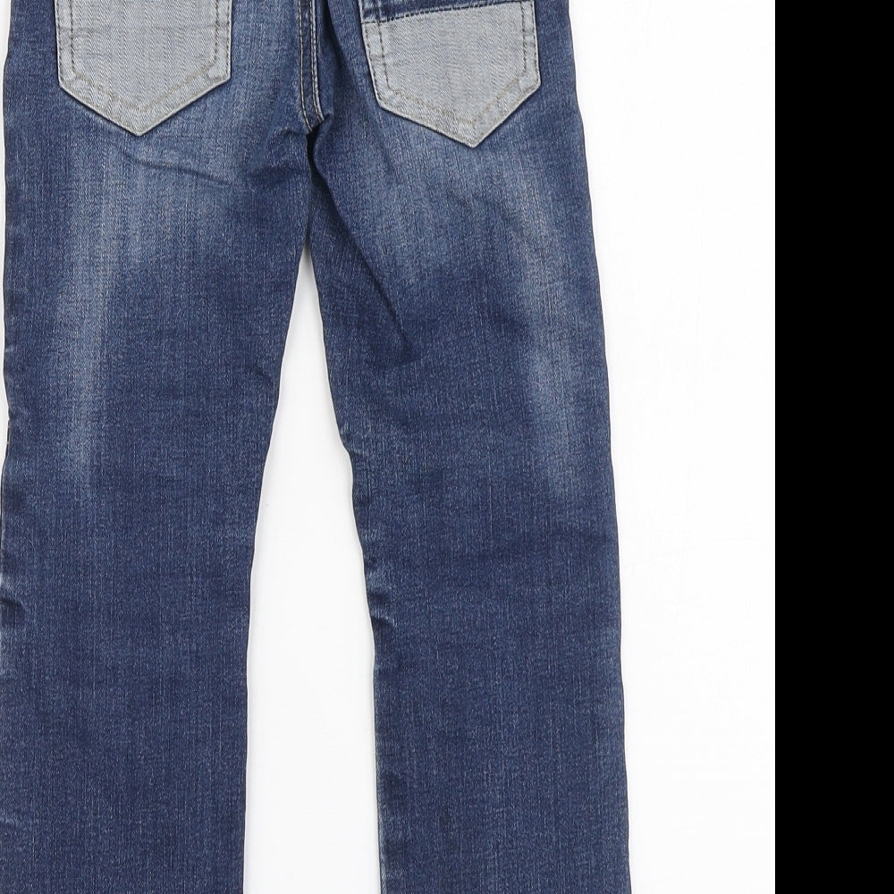 Dunnes Stores Boys Blue Cotton Straight Jeans Size 5 Years Regular