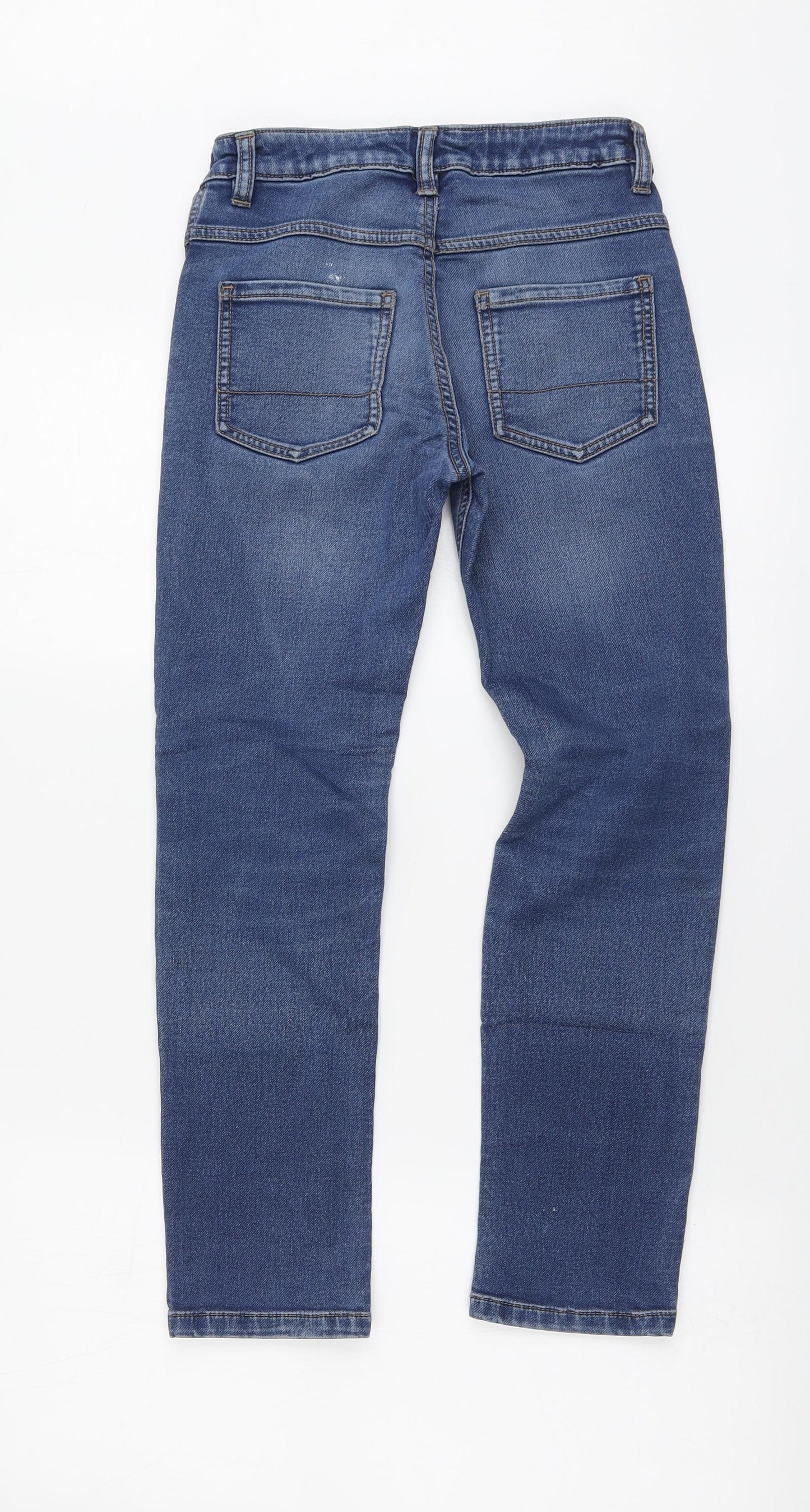 George Boys Blue Cotton Skinny Jeans Size 9-10 Years Regular