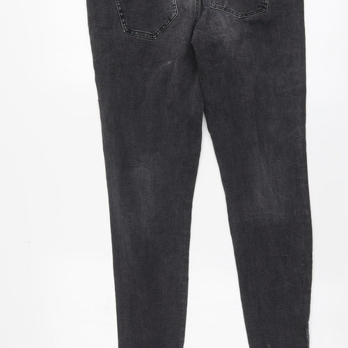 Denim.Co Womens Grey Cotton Skinny Jeans Size 12 L26 in Regular