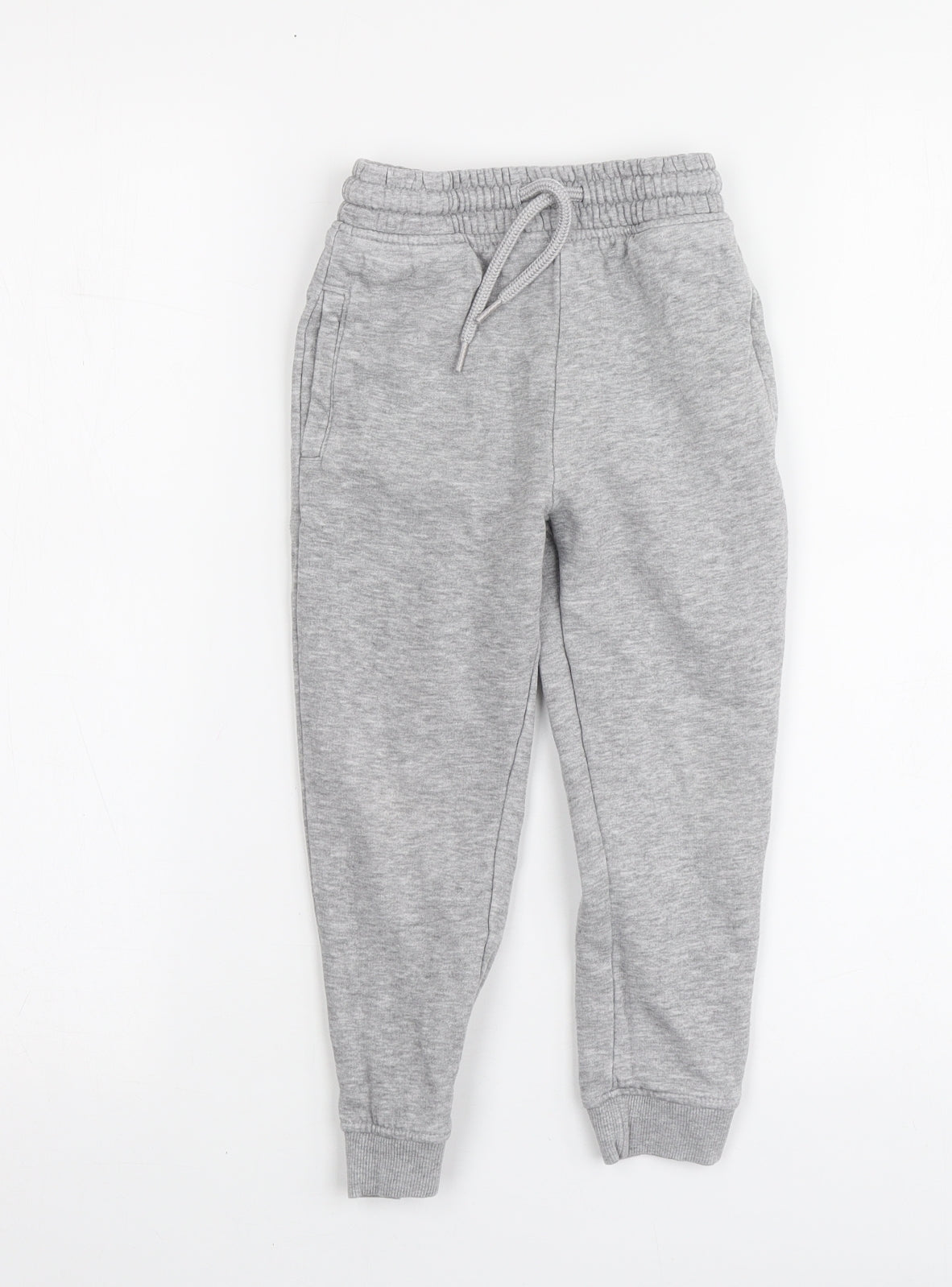 NEXT Boys Grey Cotton Jogger Trousers Size 5 Years Regular