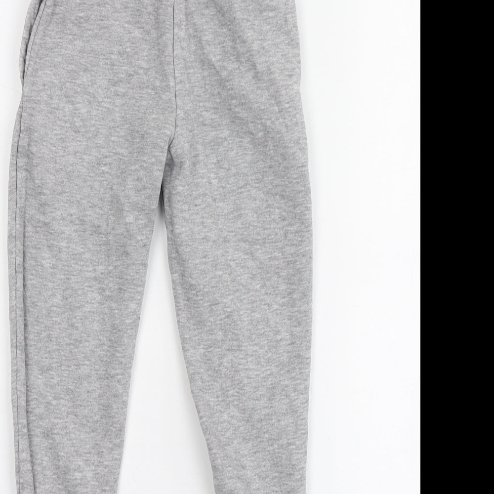 NEXT Boys Grey Cotton Jogger Trousers Size 5 Years Regular