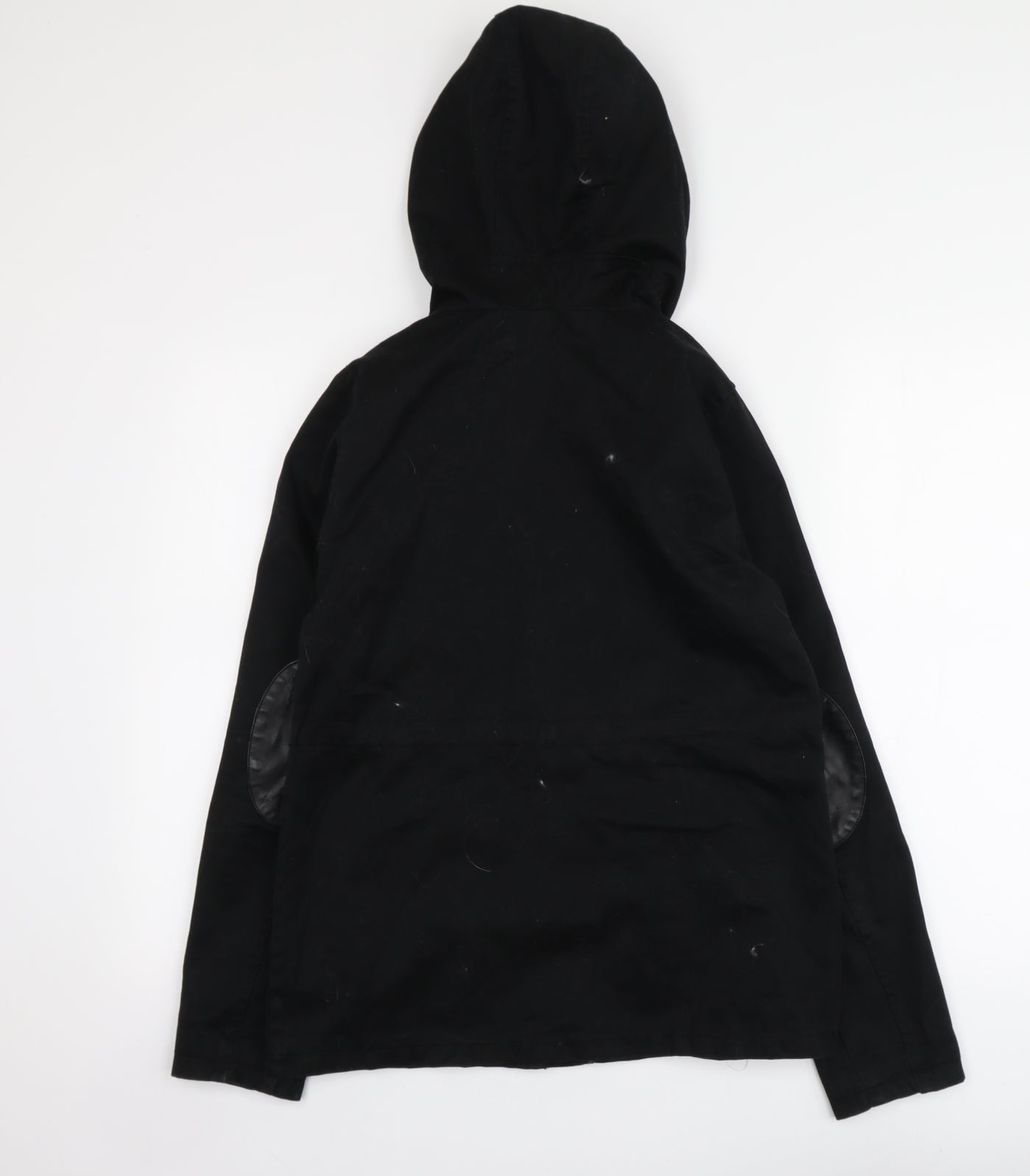 Topshop Womens Black Parka Jacket Size 8