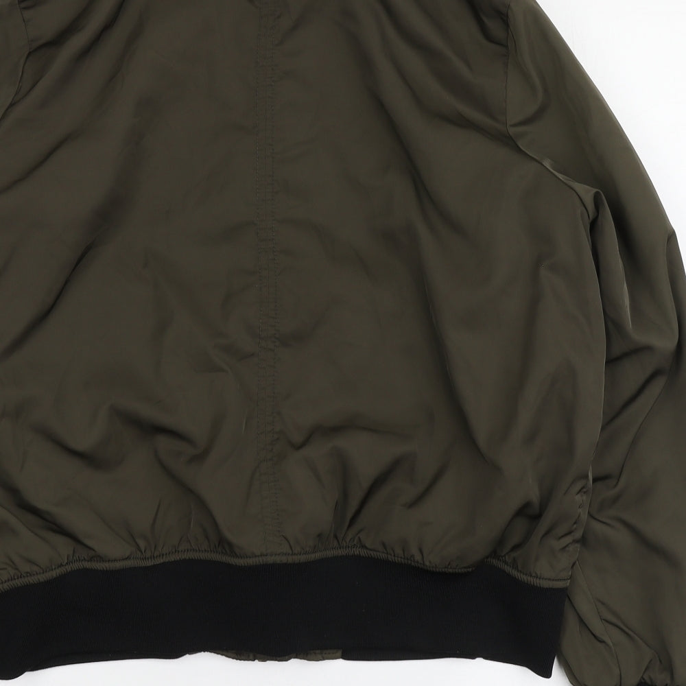 F&F Womens Green Bomber Jacket Jacket Size 16