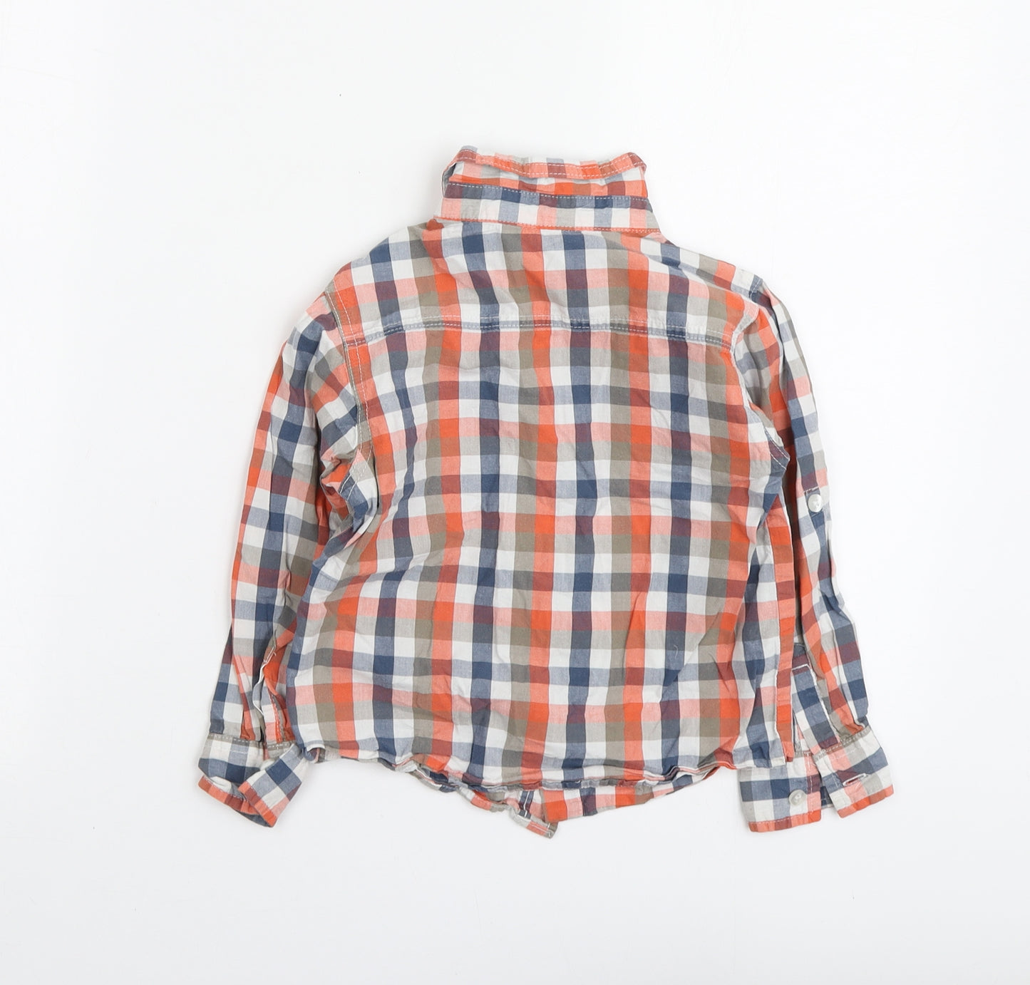 George Boys Multicoloured Check Cotton Basic Button-Up Size 3-4 Years Collared
