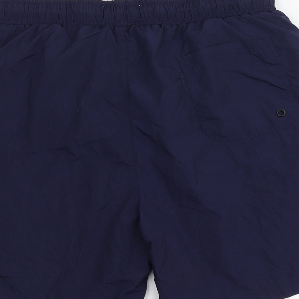 Primark Mens Blue Polyester Sweat Shorts Size M L10 in Regular - Swimming shorts