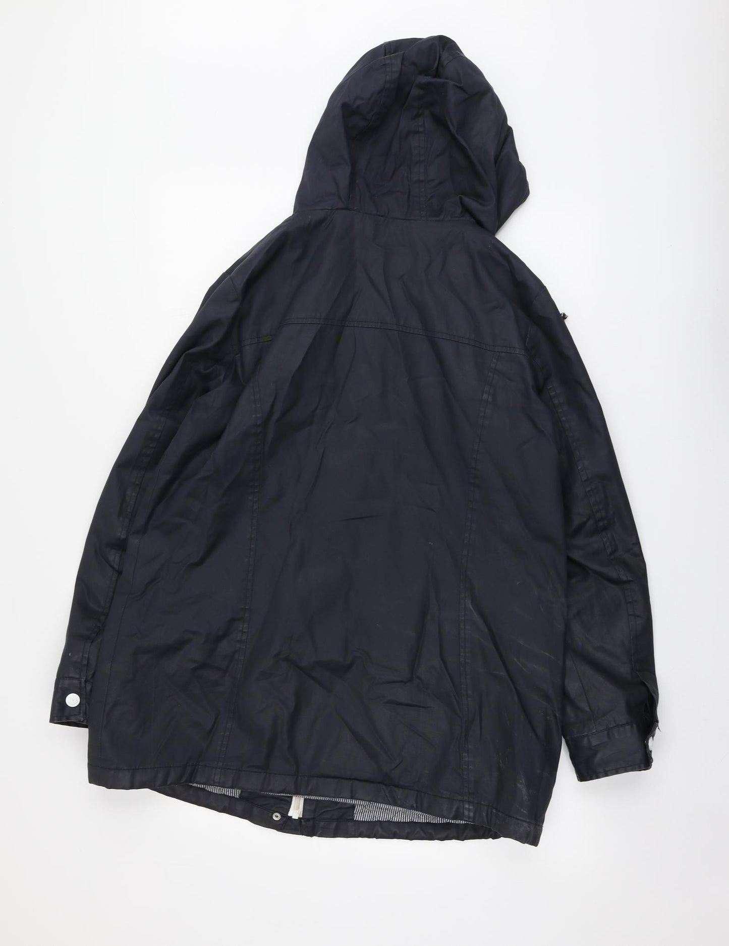 F&F Womens Blue Rain Coat Jacket Size 12