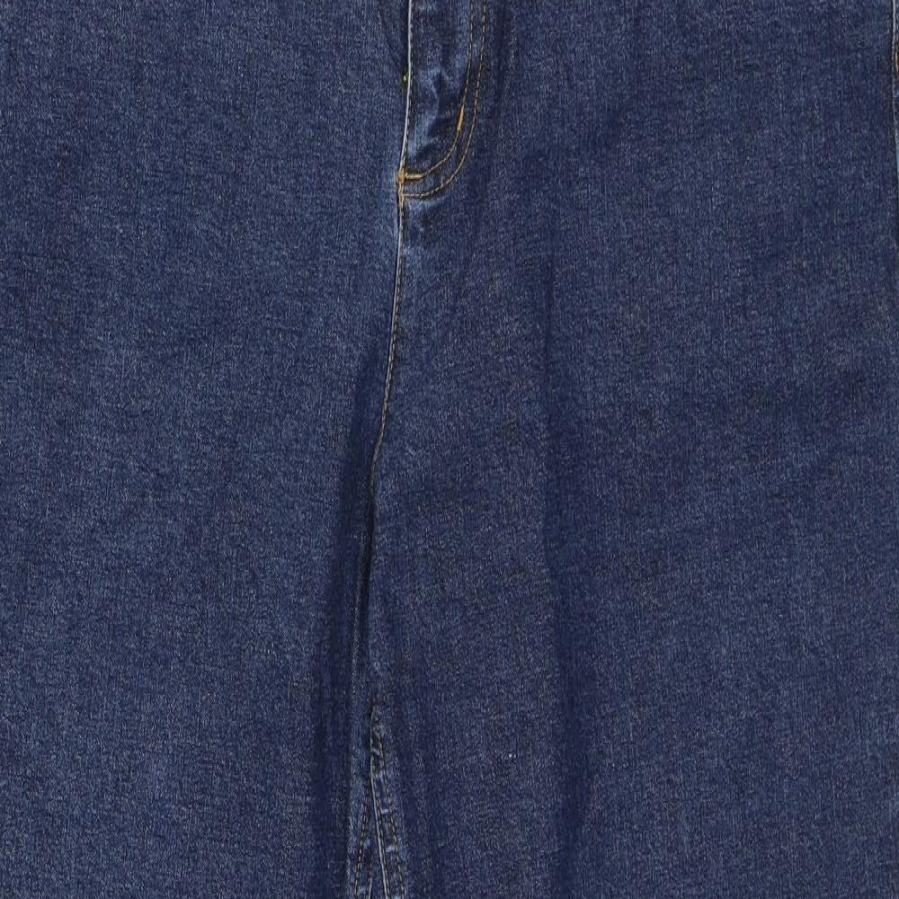 Talbots Womens Blue Cotton Straight Jeans Size 10 L32 in Regular