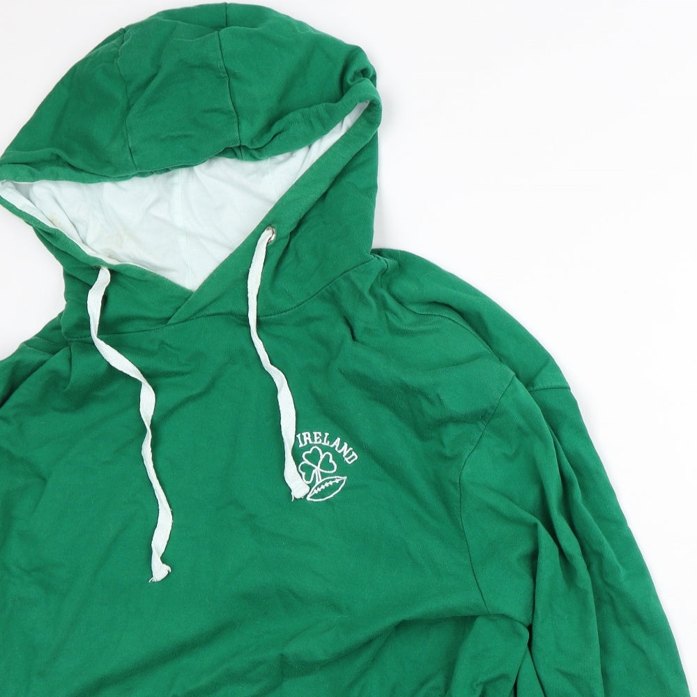 Cargoquay Mens Green Cotton Pullover Hoodie Size XL - Ireland