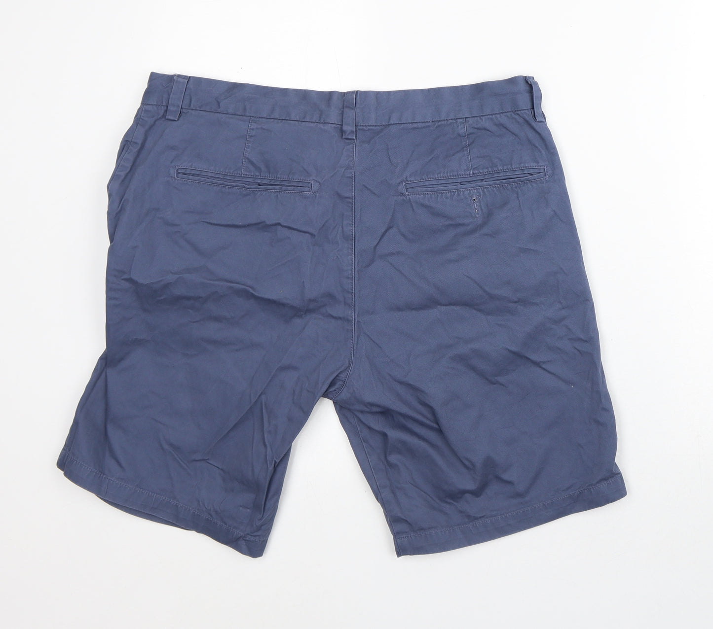 NEXT Mens Blue Cotton Bermuda Shorts Size 34 in L9 in Regular