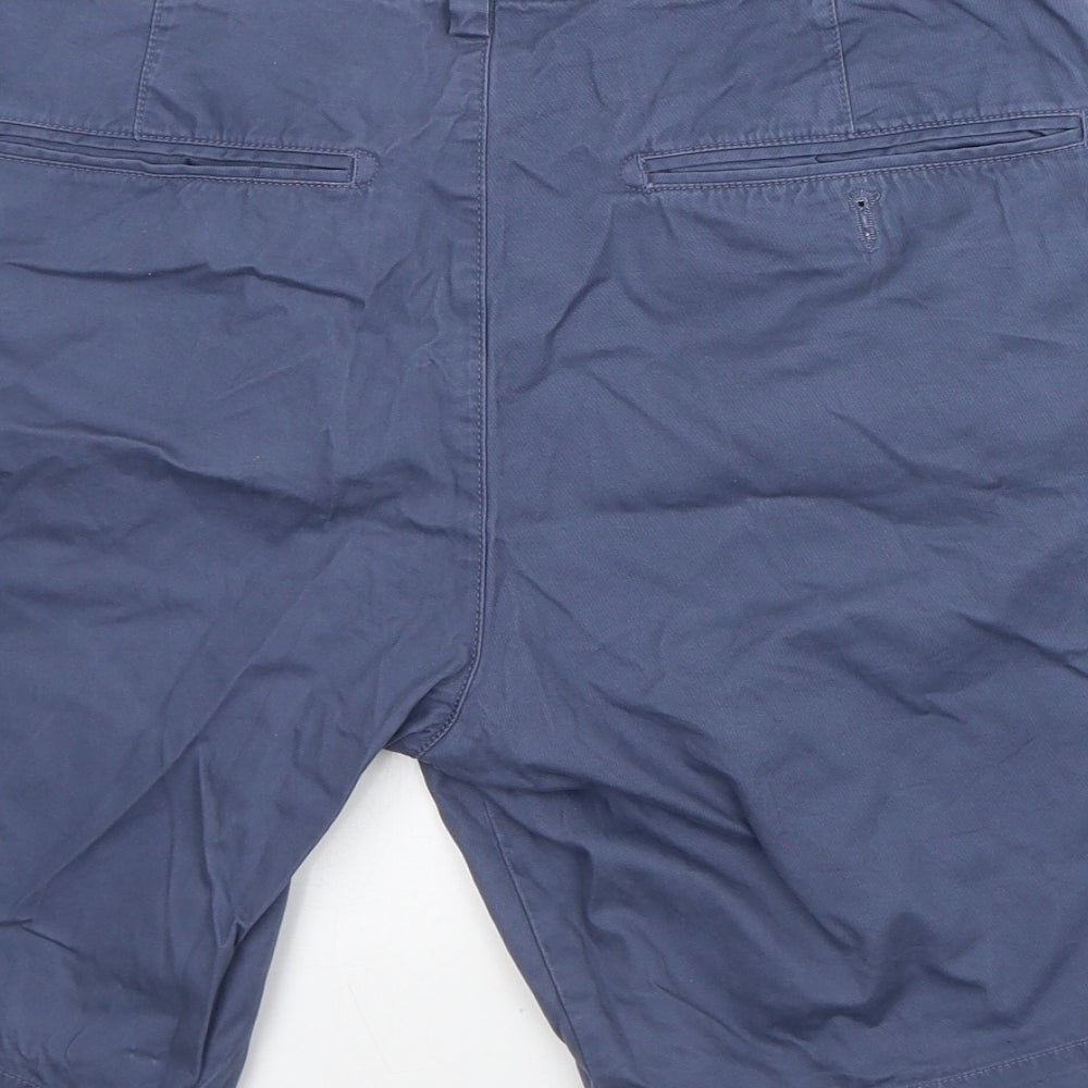 NEXT Mens Blue Cotton Bermuda Shorts Size 34 in L9 in Regular