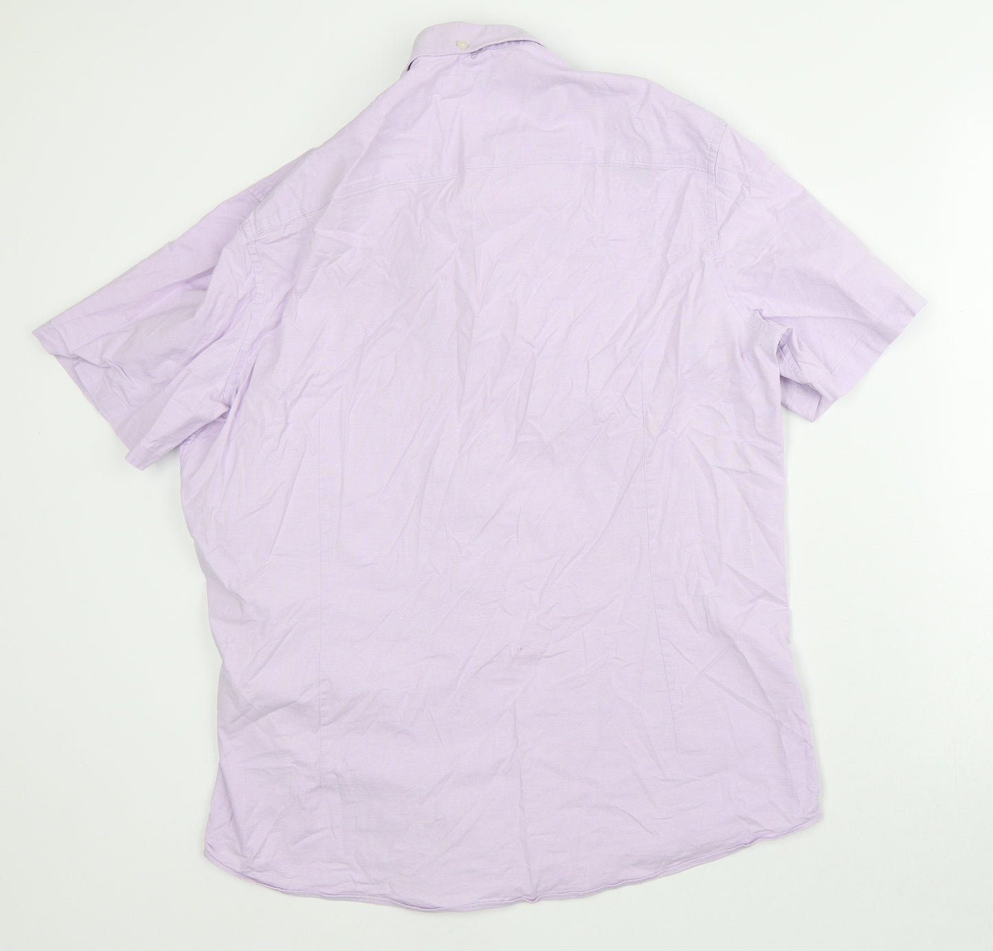 NEXT Womens Pink Cotton Basic Button-Up Size XL Collared