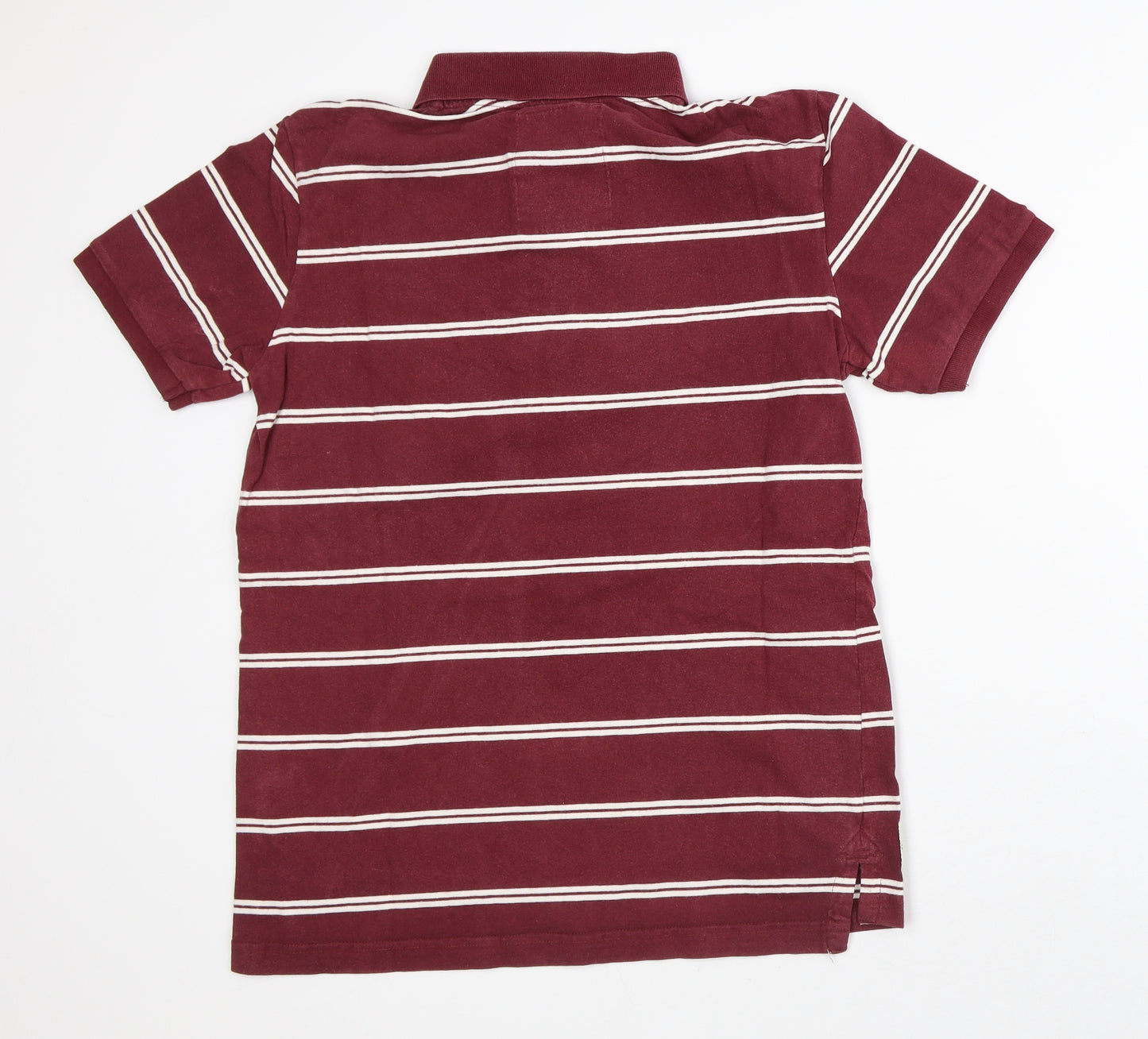Tokyo Laundry Mens Red Striped Cotton Polo Size S Collared