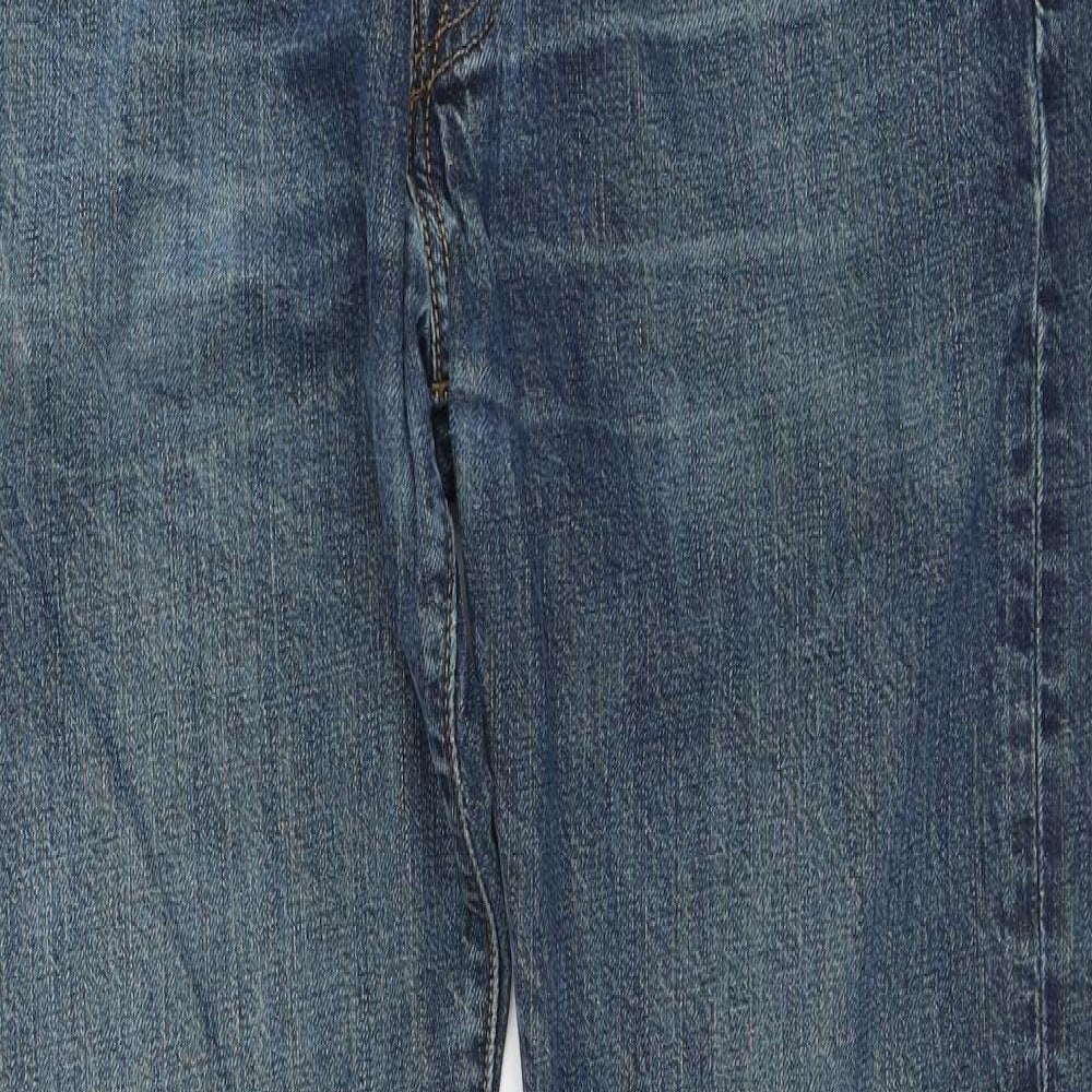 Levi Strauss Mens Blue Cotton Straight Jeans Size 30 in L32 in Regular