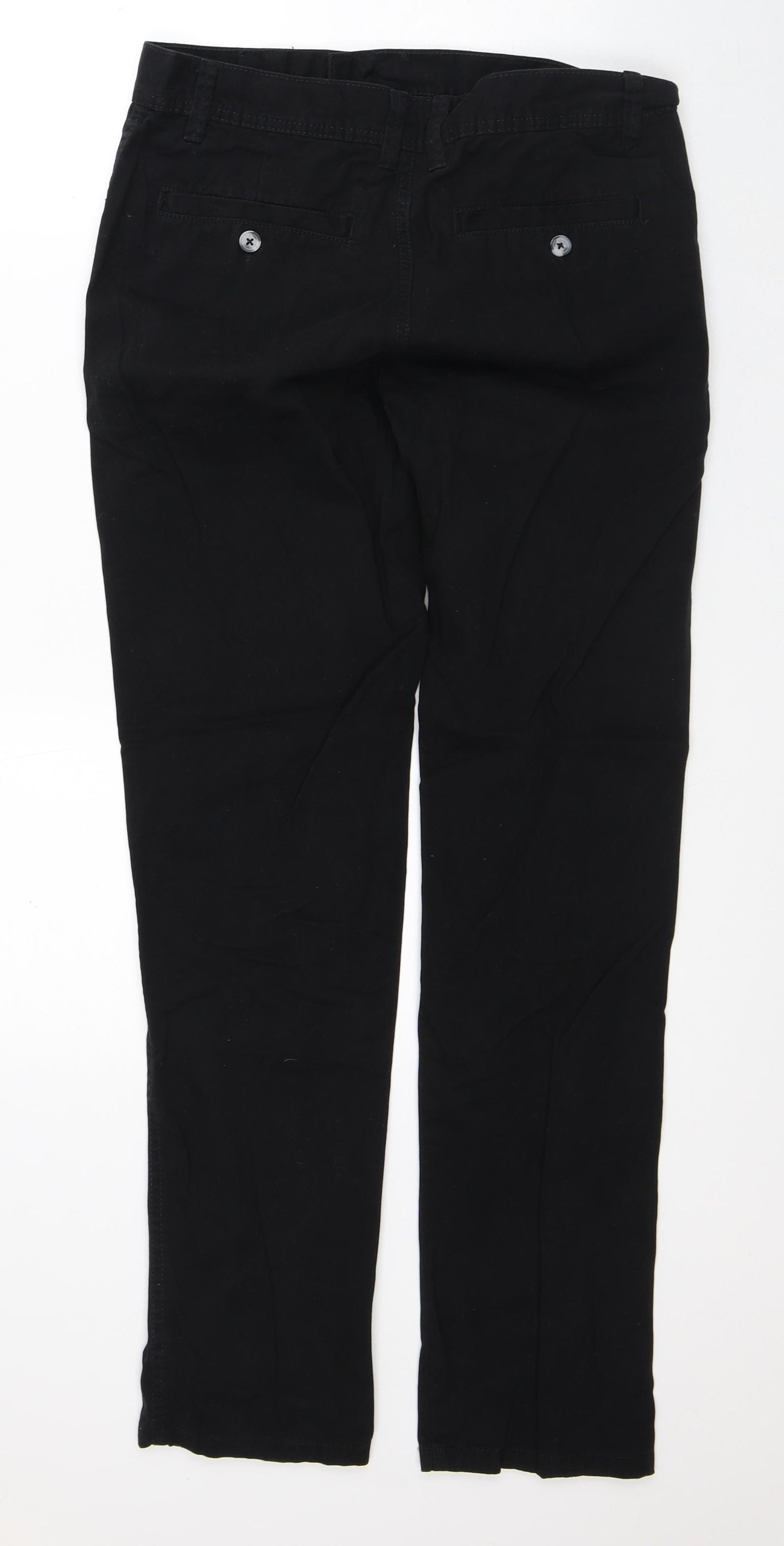 Denim & Co. Mens Black Cotton Straight Jeans Size 30 in L32 in Regular