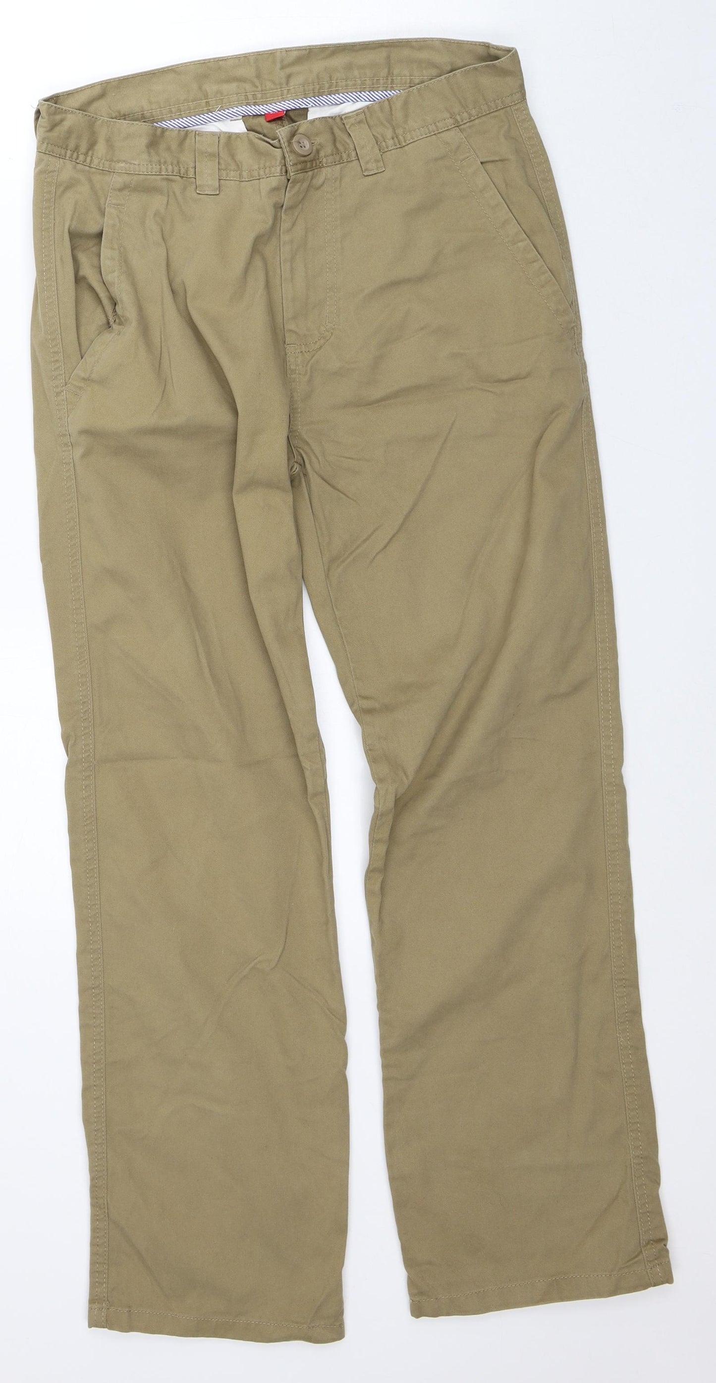 Denim & Co. Mens Brown Cotton Straight Jeans Size 30 in L30 in Regular