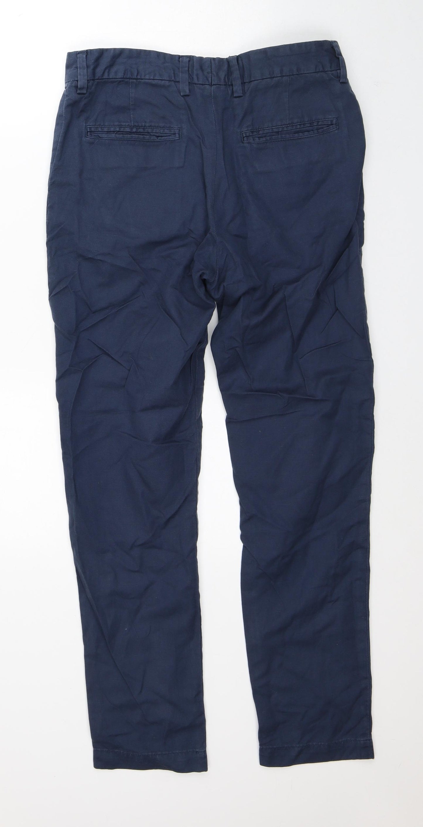 H&M Mens Blue Cotton Tapered Jeans Size 30 in L30 in Regular