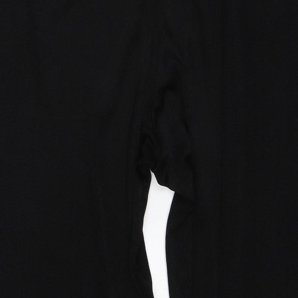 Anthology Womens Black Polyester Capri Trousers Size L L25 in Regular
