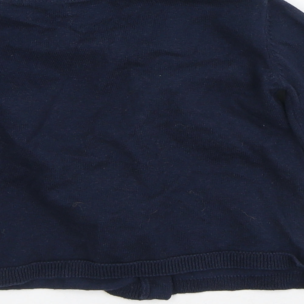 Vertbaudet Baby Blue Cotton Cardigan Jumper Size 12-18 Months