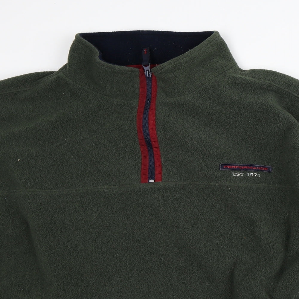 CS Active Mens Green Polyester Pullover Sweatshirt Size XL