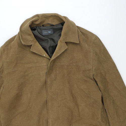 Marks and Spencer Mens Brown Overcoat Coat Size M