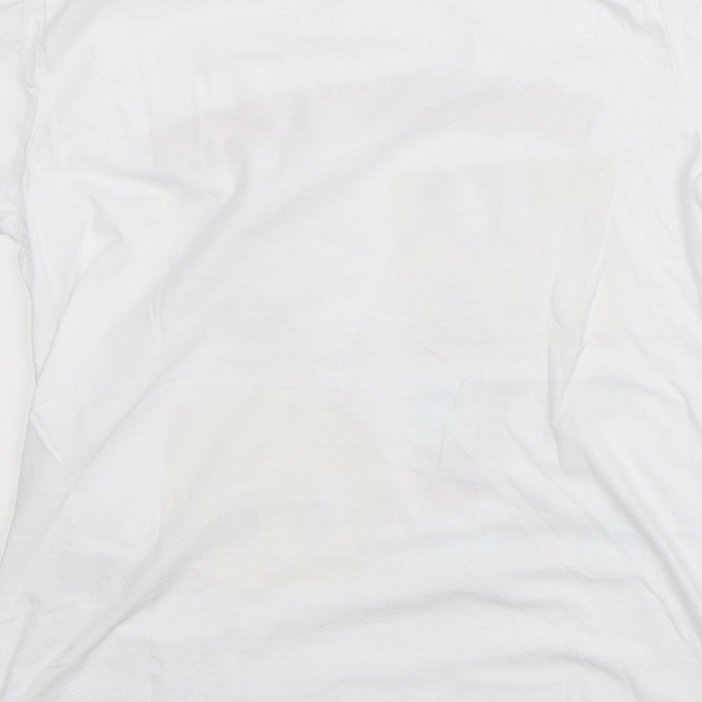Warner Bros. Interactive Entertainment Boys White Cotton Basic T-Shirt Size 8-9 Years Crew Neck - Looney Tunes