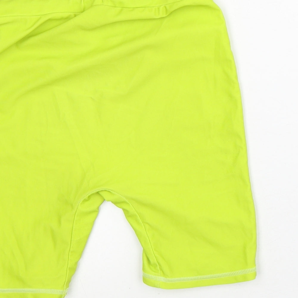 Super Mario Boys Green Polyester Bermuda Shorts Size 9-10 Years Regular