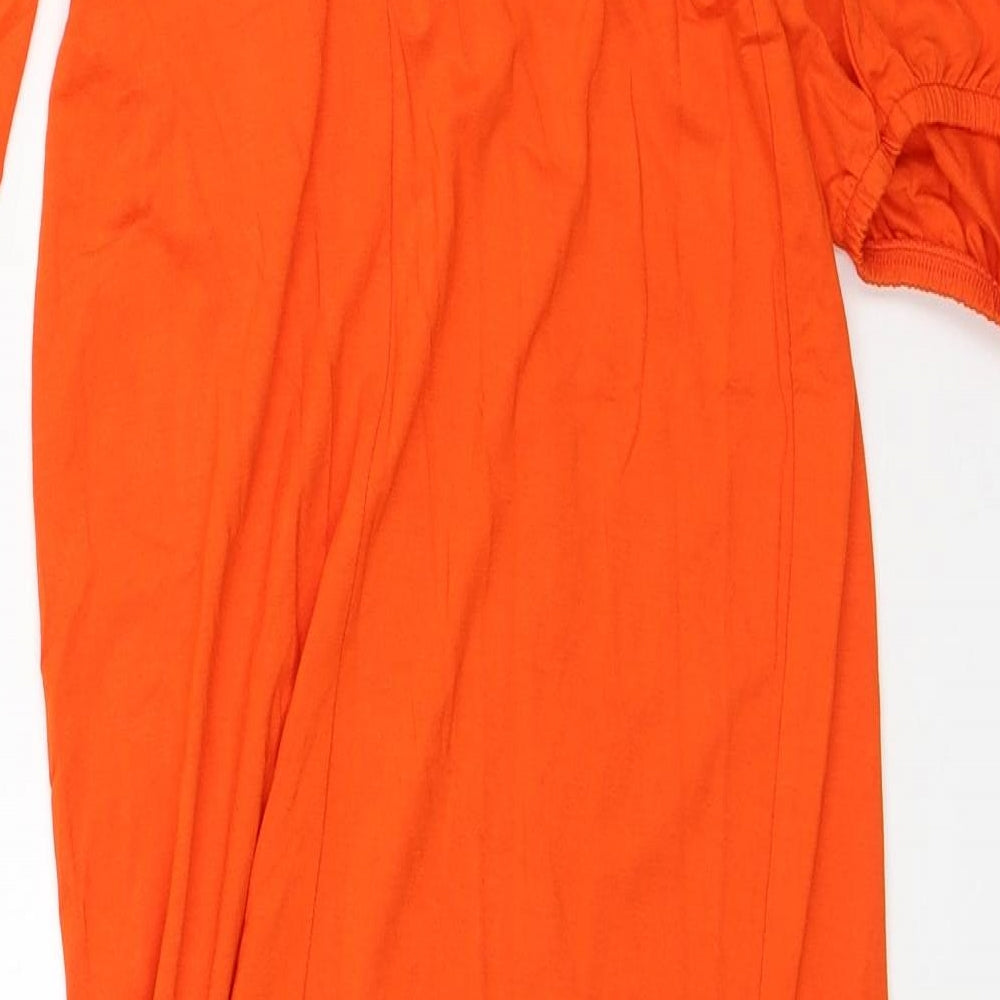 ASOS Womens Orange Viscose Pencil Dress Size 8 Sweetheart