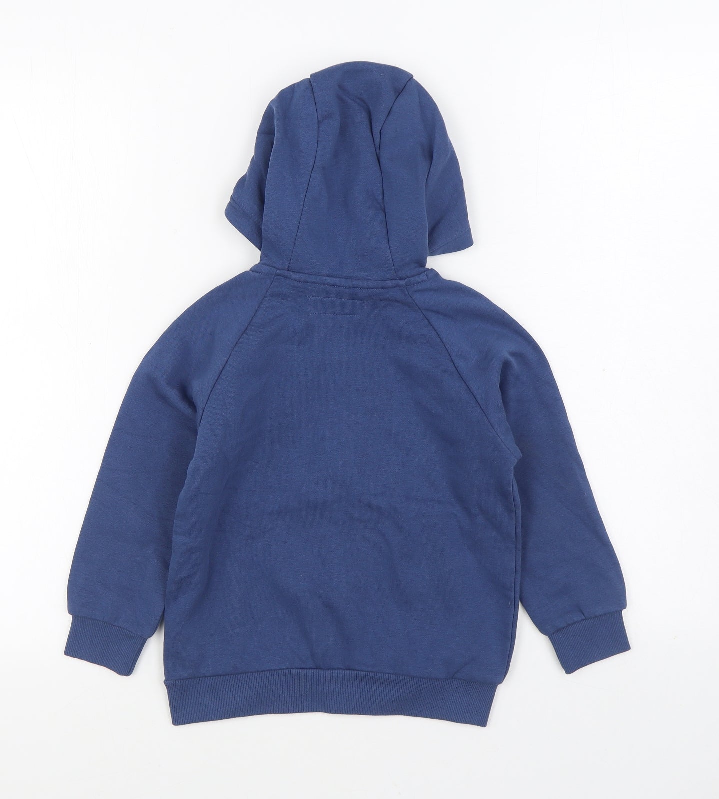 NEXT Boys Blue Cotton Full Zip Hoodie Size 5 Years Zip