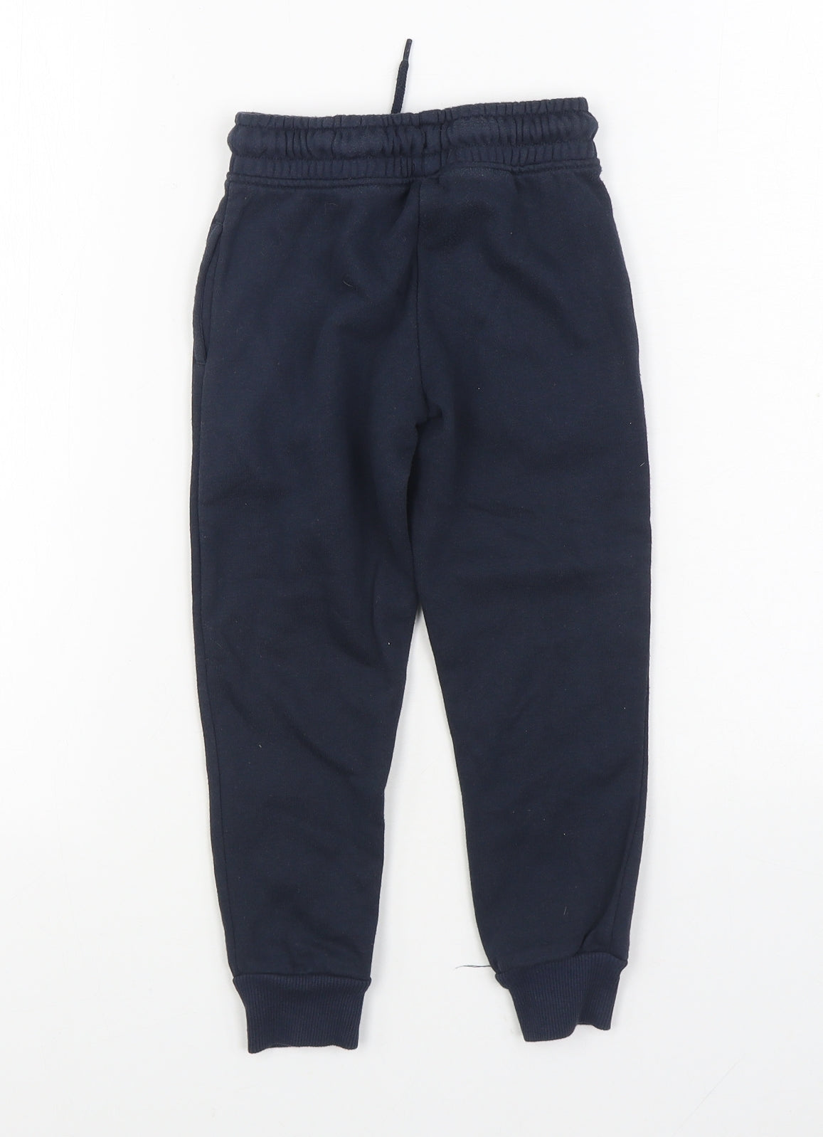 Dunnes Stores Boys Blue Cotton Jogger Trousers Size 5 Years Regular Tie