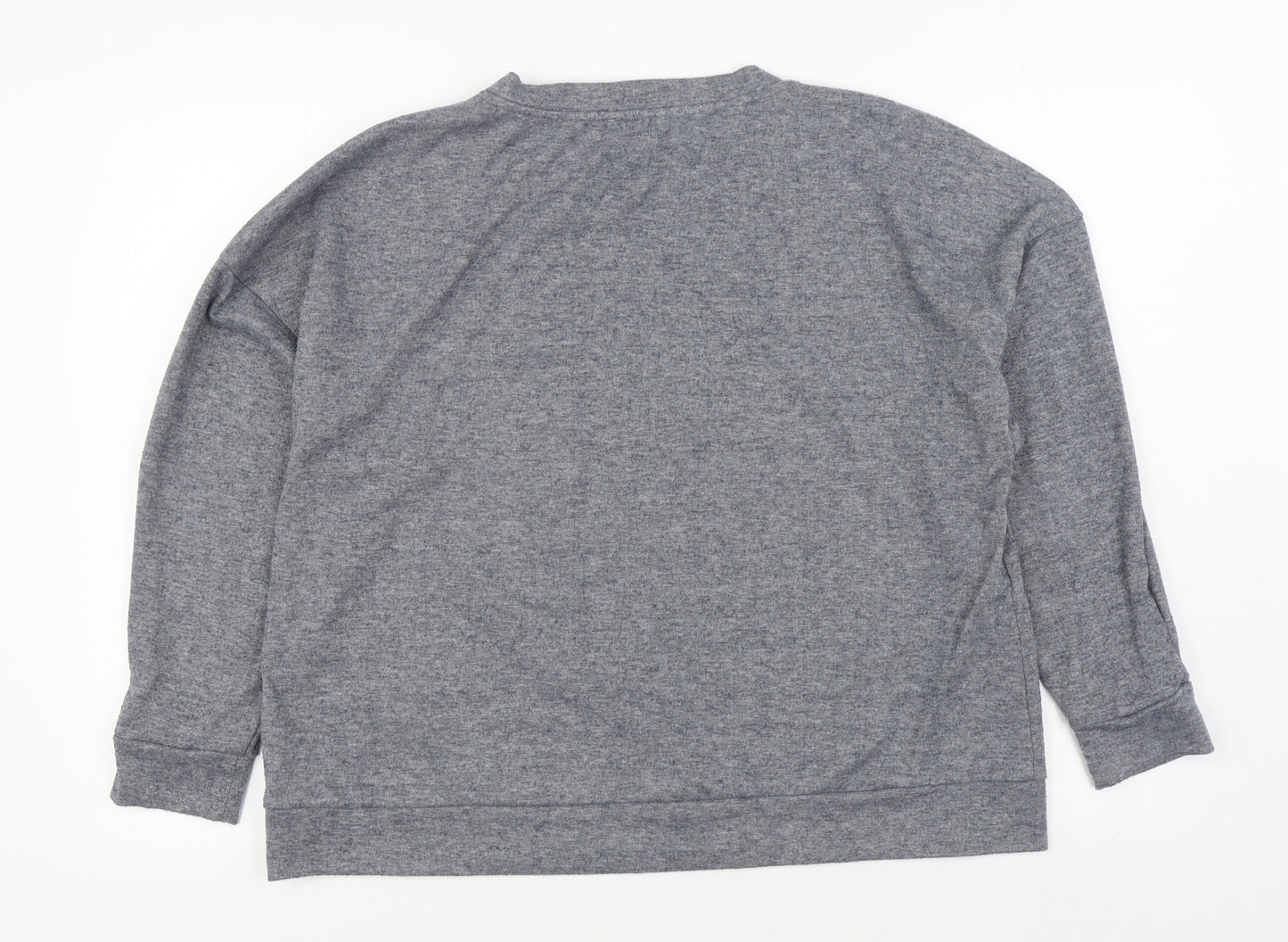 Marks and Spencer Womens Grey Polyester Pullover Sweatshirt Size 20 Pullover