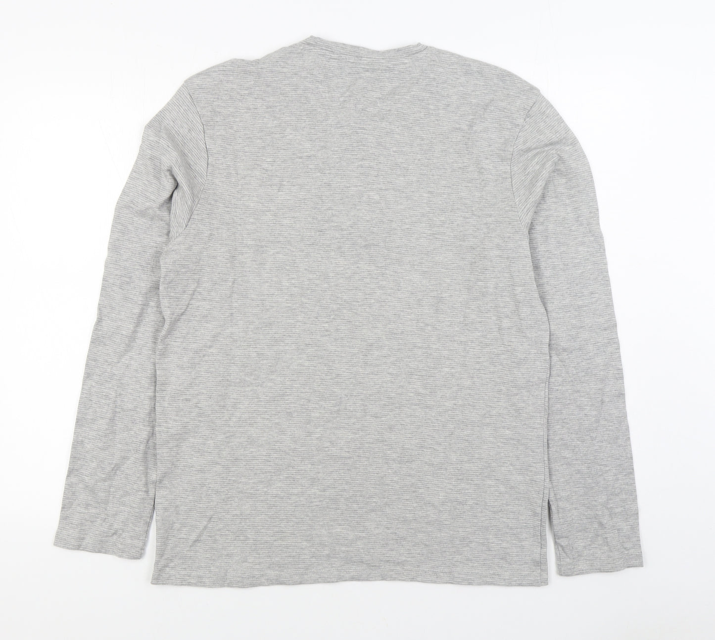 NEXT Mens Grey Cotton T-Shirt Size M Round Neck