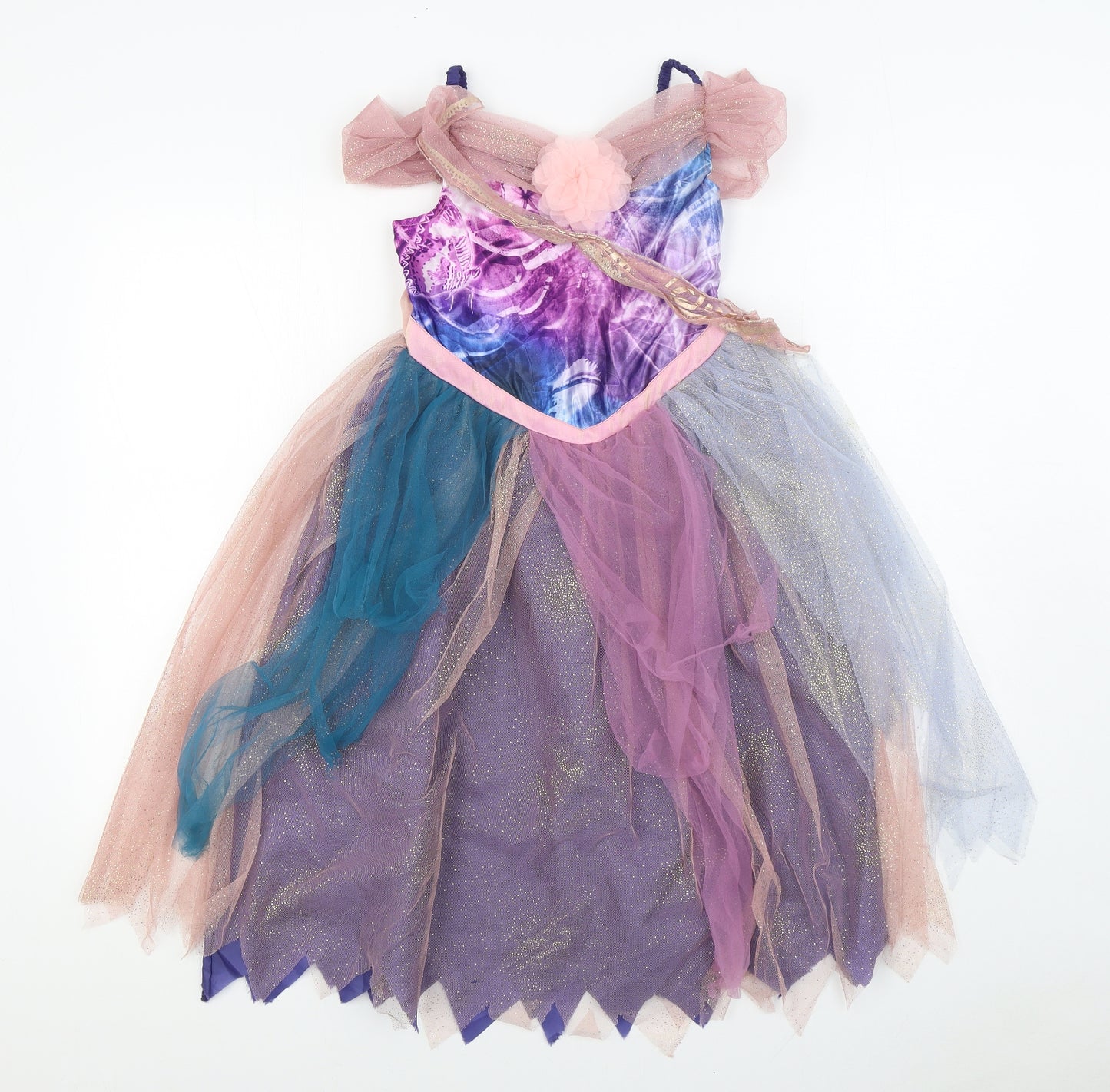 George Girls Multicoloured Polyester Ball Gown Size 7-8 Years Sweetheart Pullover