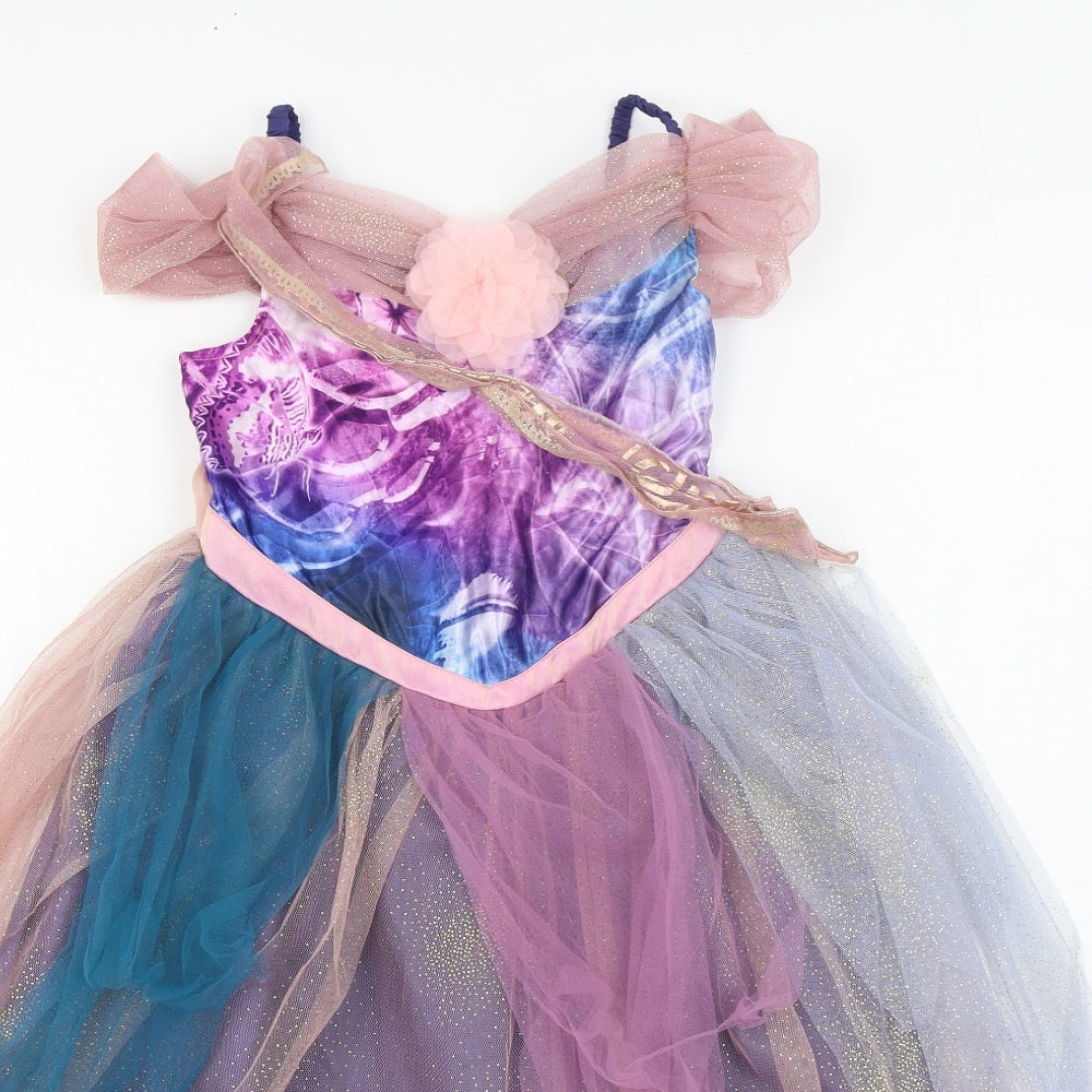 George Girls Multicoloured Polyester Ball Gown Size 7-8 Years Sweetheart Pullover