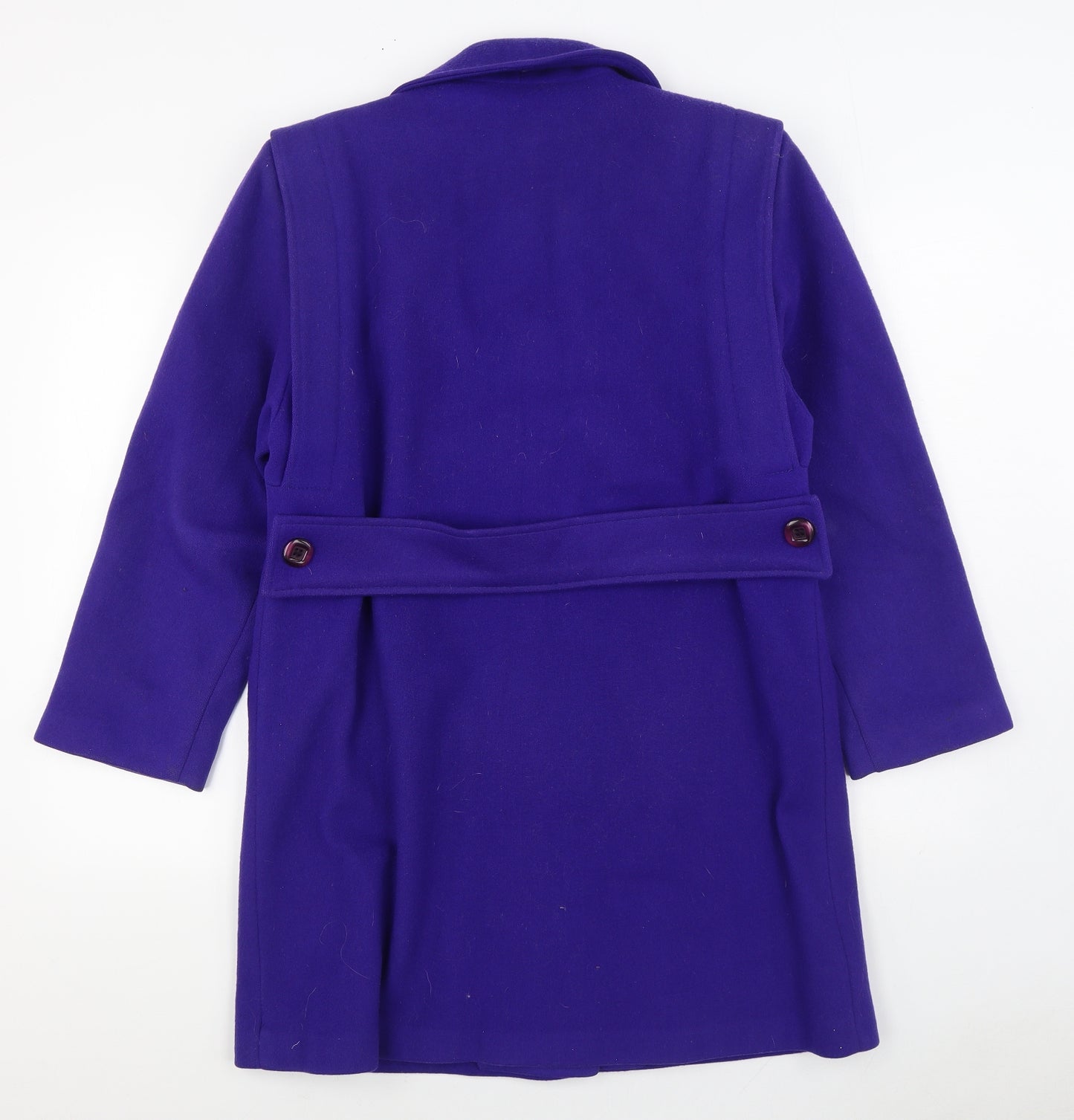 Fox Land Womens Purple Overcoat Coat Size 10 Button