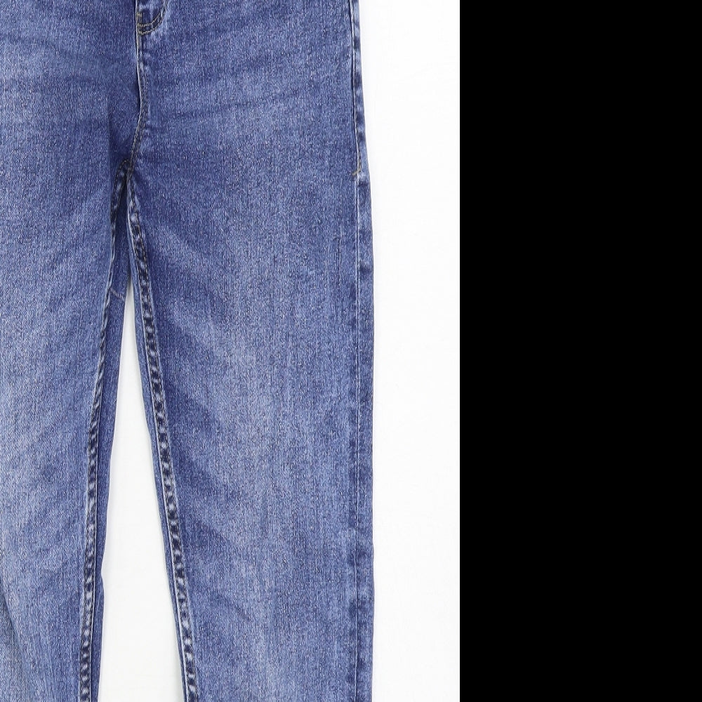 NEXT Boys Blue Cotton Skinny Jeans Size 13 Years Regular Zip