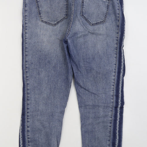 Liverpool Womens Blue Cotton Straight Jeans Size 12 L24 in Regular Zip