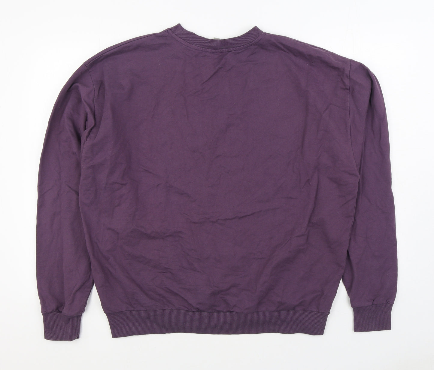 ASOS Womens Purple Cotton Pullover Sweatshirt Size 8 Pullover
