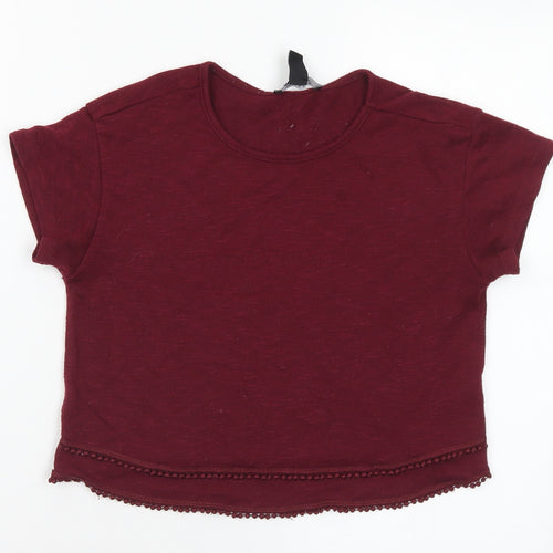 New Look Girls Red Round Neck Polyester Vest Jumper Size 10-11 Years