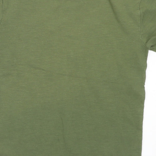 NEXT Boys Green Cotton Basic T-Shirt Size 5 Years Crew Neck