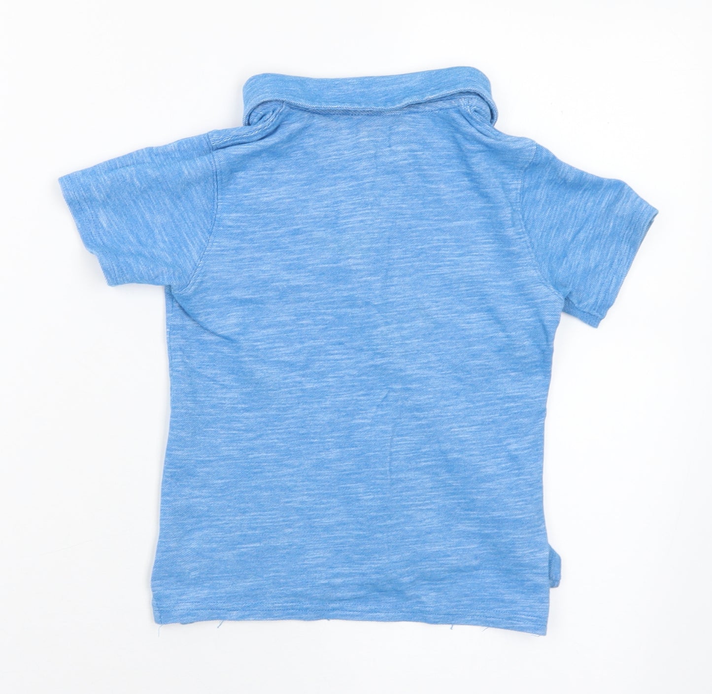 Gap Boys Blue Polyester Basic Polo Size 4 Years Collared