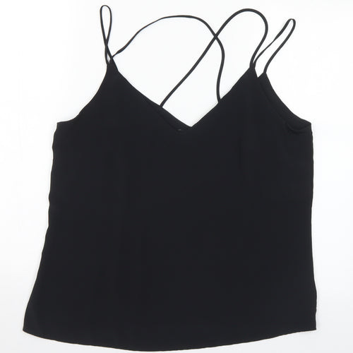 F&F Womens Beige Polyester Cropped Tank Size 14 V-Neck